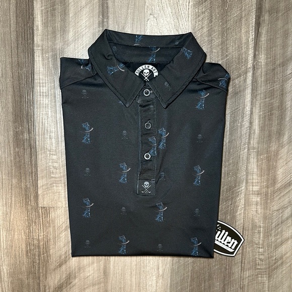 Sullen Other - Sullen Art Collective Teed Off Skull Grim Reaper Golf Polo - Small